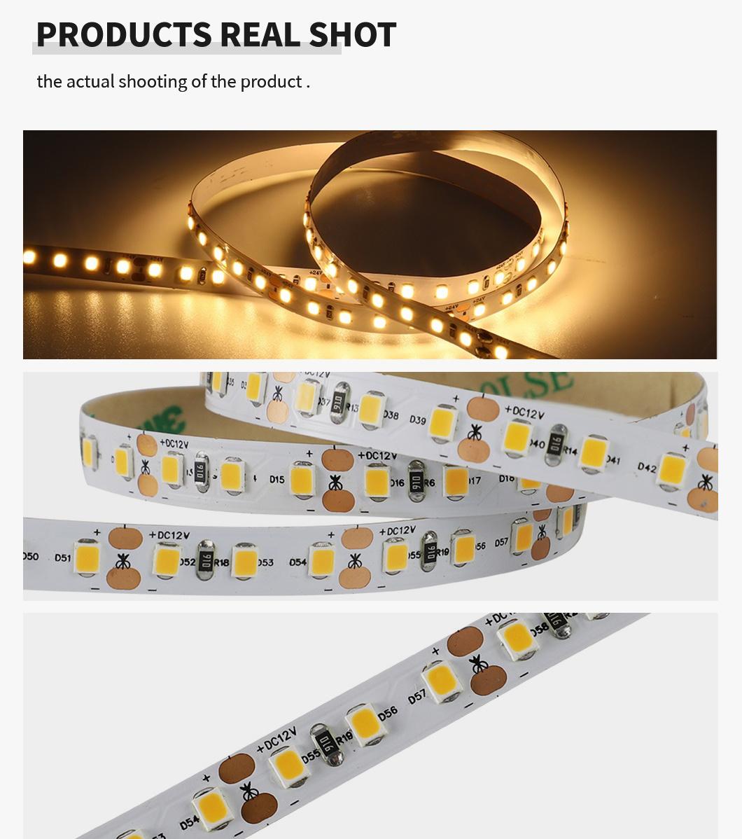 Amber Orange Color SMD2835 120LEDs/M 16W/M Flexible LED Strip Light