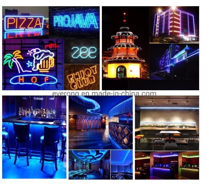 12V 24V 220V LED Flexible Neon with Light Strip 2835 Outdoor Waterproof Bright Decorative Light Soft Light