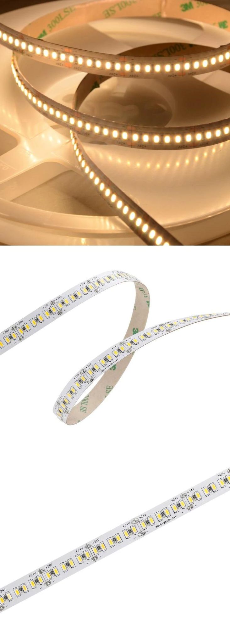 Brand LED Kit SMD3014 DC12V 120LEDs LED Strips With High Lumen