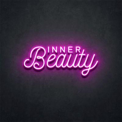 Acrylic LED Neon Sign Inner Beauty LED Bar Decoration Neon Sign