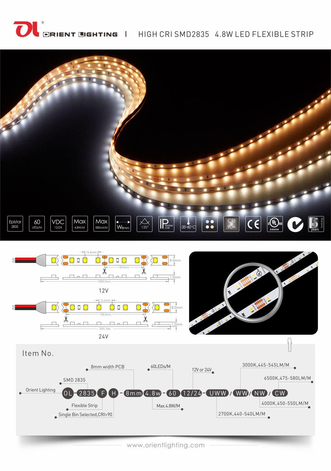 RGB LED Flexible Strip Lighting with UL