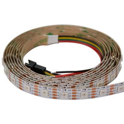 DC5V 60pixel/M DMX512 Full Color HD107s LED Pixel Light Strip Light