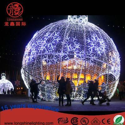 Ce/RoHS LED 3D Motify Waterproof Rubber Outdoor Christmas Ball Light