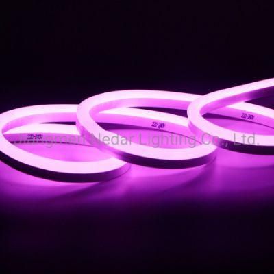 Christmas Light Home Decorate Mini Size 230V 9*14mm LED Flex Neon Pink Color with Ce/RoHS/IP65