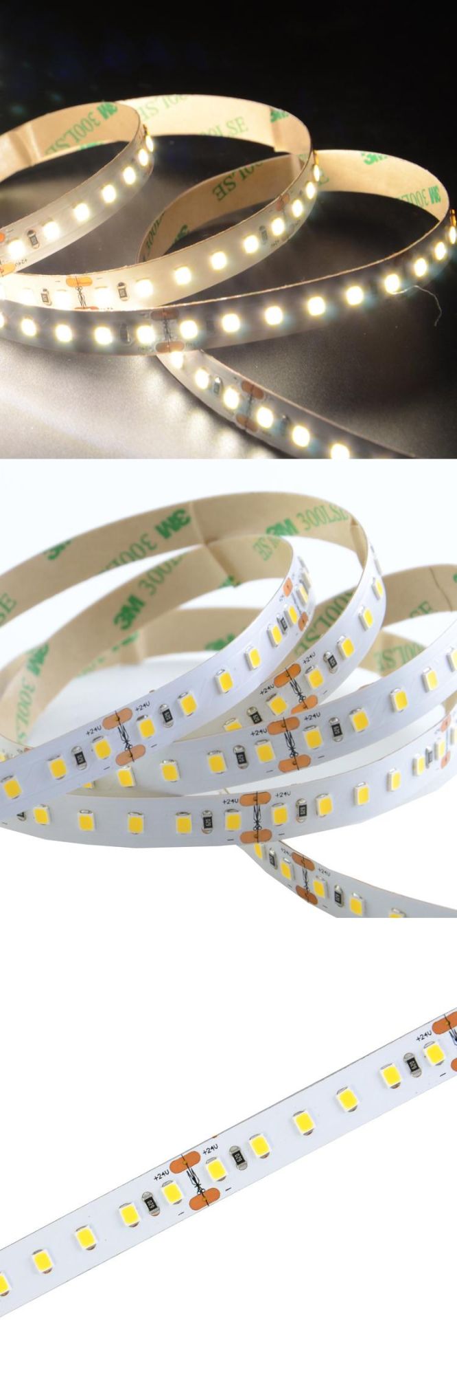 Super bright 3oz PCB 24V 24W/M SMD2835 LED STRIP