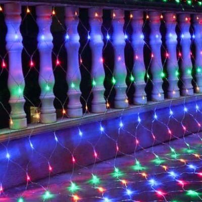 220V Waterproof Christmas Outdoor Large Triangle Fairy RGB LED Fishing Net Lights