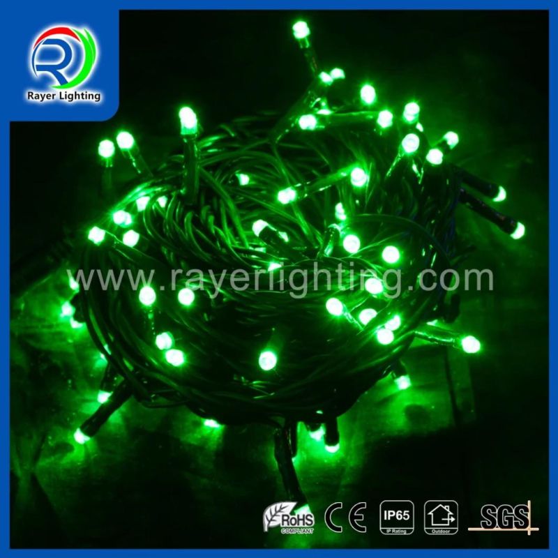 LED Lighting Chain Garden Christmas Outdoor Green String Lights