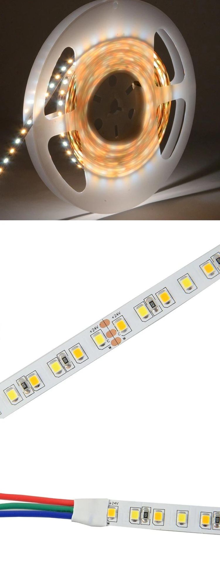 Double Color CCT Dual White SMD2835 LED Strip Light