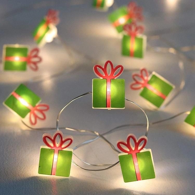 Battery Operated Christmas Santa Claus Micro Mini LED Copper Wire Fairy String Lights for Christmas Home Decoration