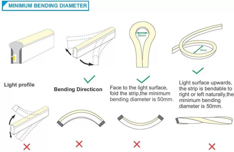 High Quality CE RoHS Certificate Flexible Strip Light RGB LED Neon Flex