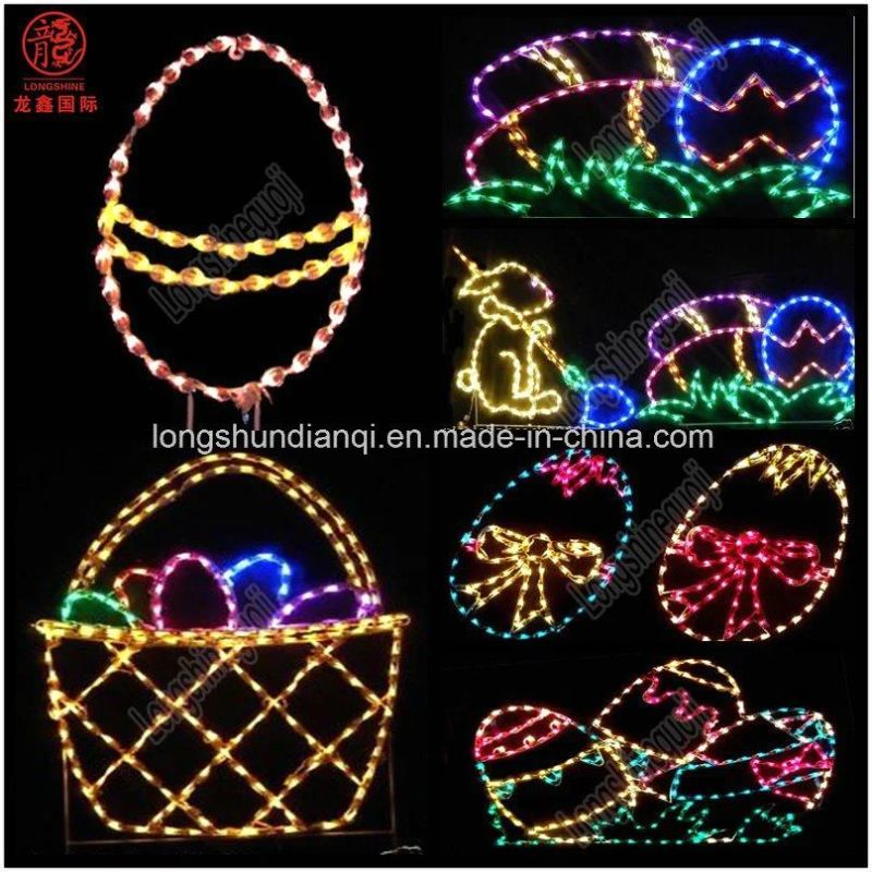 LED Easter Bunny Rabbit Motif Lamp Decoration Light