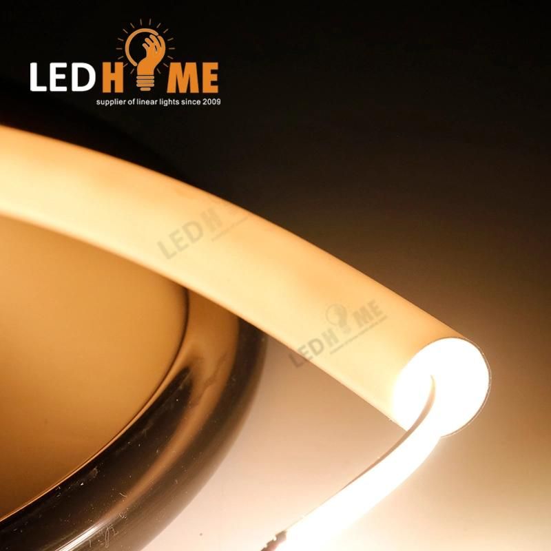 IP65/IP67 Black Profile Round Shape Silicone Tube DIY Neon Extrusion Profile Flexible LED Neon Strip Light