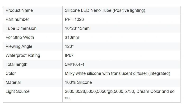 LED Neon Tube 2835 Daylight LED Strip Light