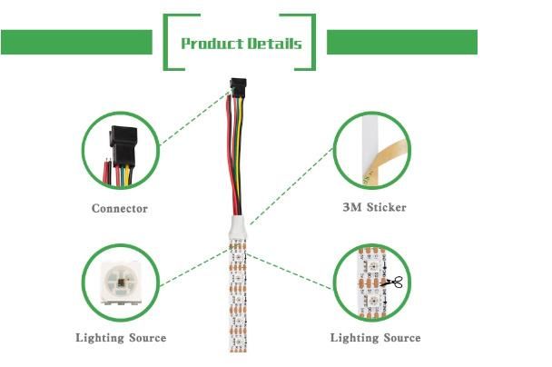 HD107s Fastest Digital RGB Pixel LED Strip/ LED Flexible Strip