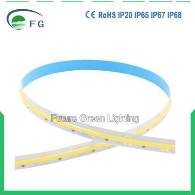 Good Seller 180degree Big View Angle High Bright 12V 24V 480LED/Meter Flexible COB LED Strip Without Light DOT