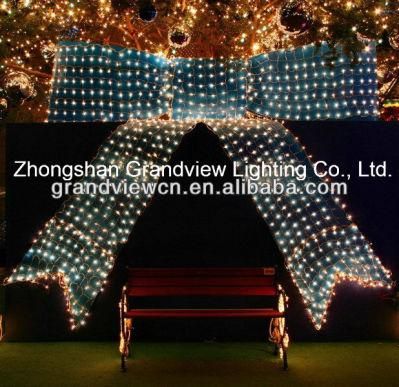 LED White Bowknot Net Lights