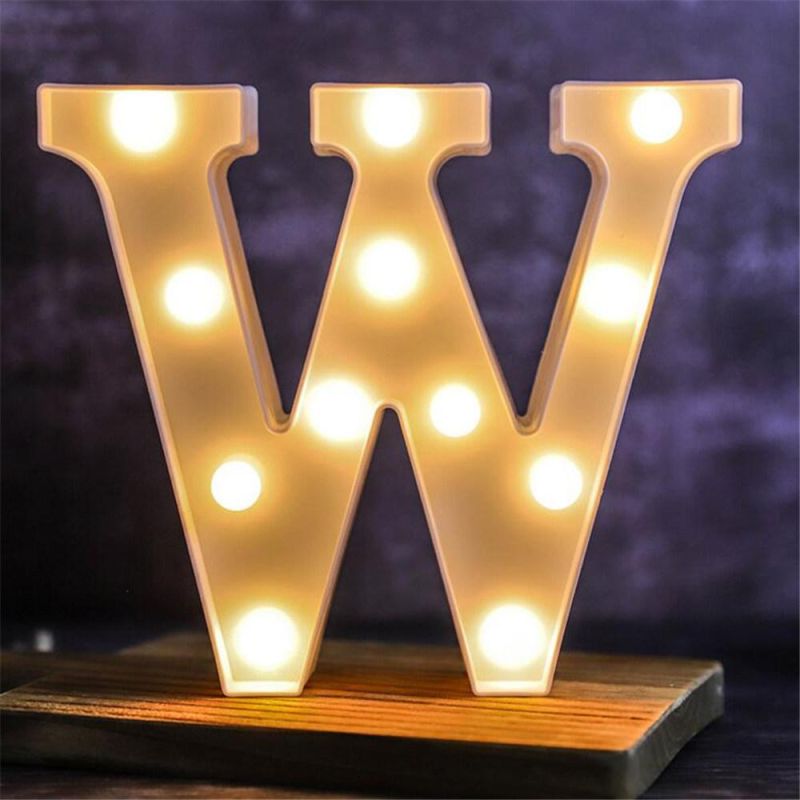 Paper Made Letter Wedding Birthday Party Decor Strip LED Light