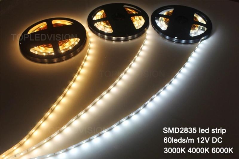 High Brightness SMD2835 60LEDs 12W/M LED Strip for Indoor Outdoor