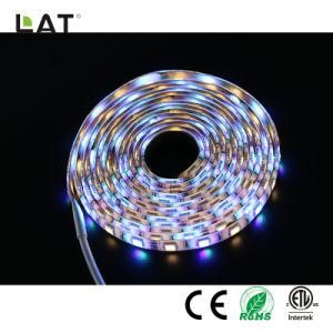 DC12V 1m IP20 Smart WiFi SMD 5050 Rgbww 30/60/120LEDs Flexible LED Strip Light Work with Echo Enable Alexa Voice