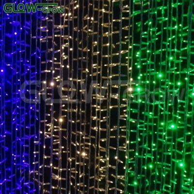 Outdoor Use Wedding Decor ETL LED Curtain Light with 9+1 Flash Bulb