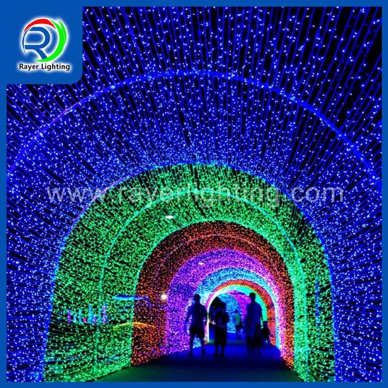 Outdoor Decoration Garden Festival Light Fair Light Rubber Wire LED String Light