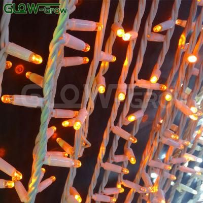 2.0m*3.0m Waterproof Orange LED Curtain Light for Store Decoration