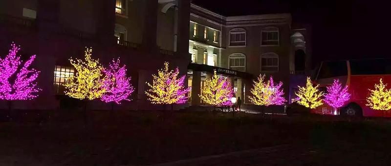 Large Indoor Outdoor Artificial LED Christmas Sakura Cherry LED Tree Light