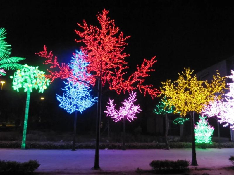 Yaye 2021 Hot Sell Diameter 3m/Height 3.5m RGB LED Christmas Willow Tree with 5376LEDs/ 2 Years Warranty