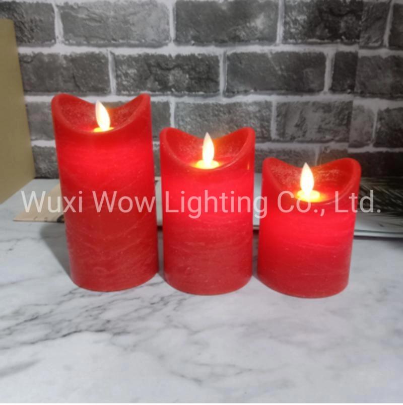 Red Heart-Shaped Pendant Candle Lamp Column Electronic Candle Lamp Romantic Birthday Wedding Decoration Vindicating Props