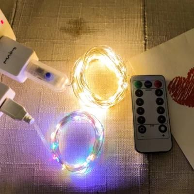 Christmas Decoration Remote Control LED String Lights