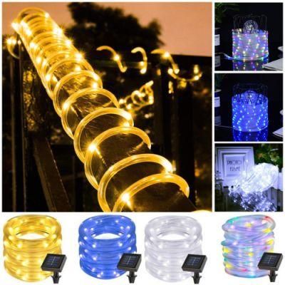 100 LEDs Solar Rope Tube String Light