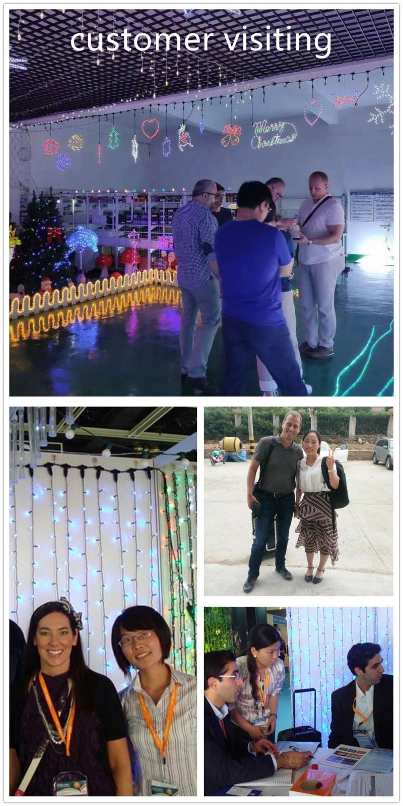 High Quality OEM IP65 Waterproof 220V Wedding Decorative Project Decorations Christmas LED Curtain Light