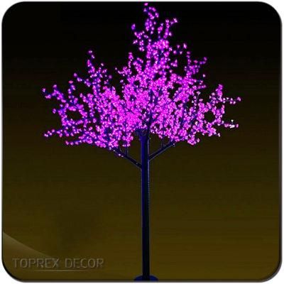 Scenic Holiday Event Outdoor Indoor Decor Sakura Cherry Artificial LED Tree Lights