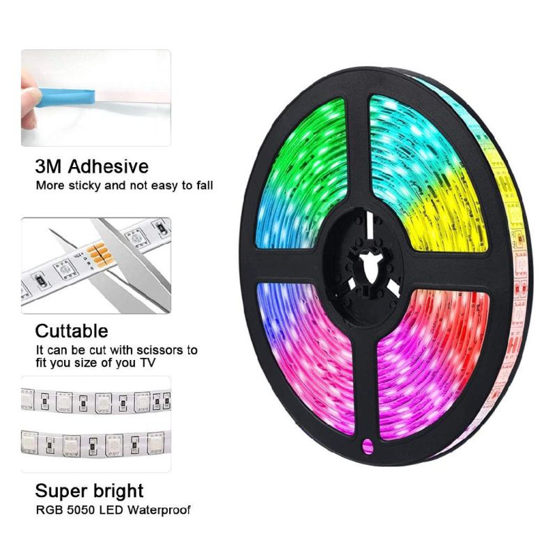 LED Strip Lights SMD 5050 3528 2835 RGB 5m 10m IP65 IP20 Tuya Amazon Alexa Google Assistant Snake Lucse Flexible Waterproof