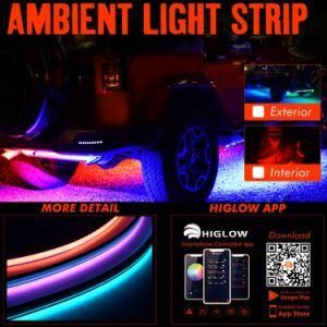 4PCS 12inch/30cm Flexible Color Changing LED Strip Lights for Boat Truck Offroad 4X4 Car RV Camping