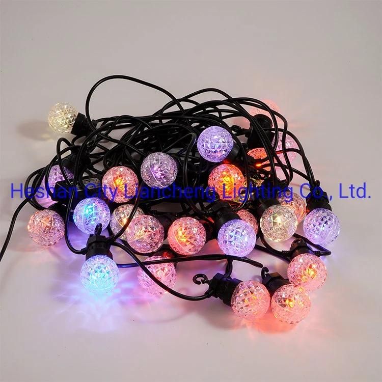 Liancheng Colorful Diamond Outdoor Globe Holiday Lighting Christmas Decorative String Lights