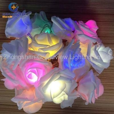 3meter 20 LED Rose Flower RGB LED Fairy String Lights Wedding Party Christmas Decoration