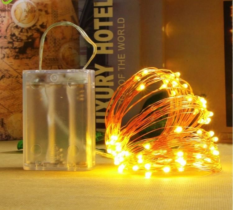 2m 5m 10m 4.5V AA Battery Powered Copper Wire LED String Light Holiday Decorative Lighting