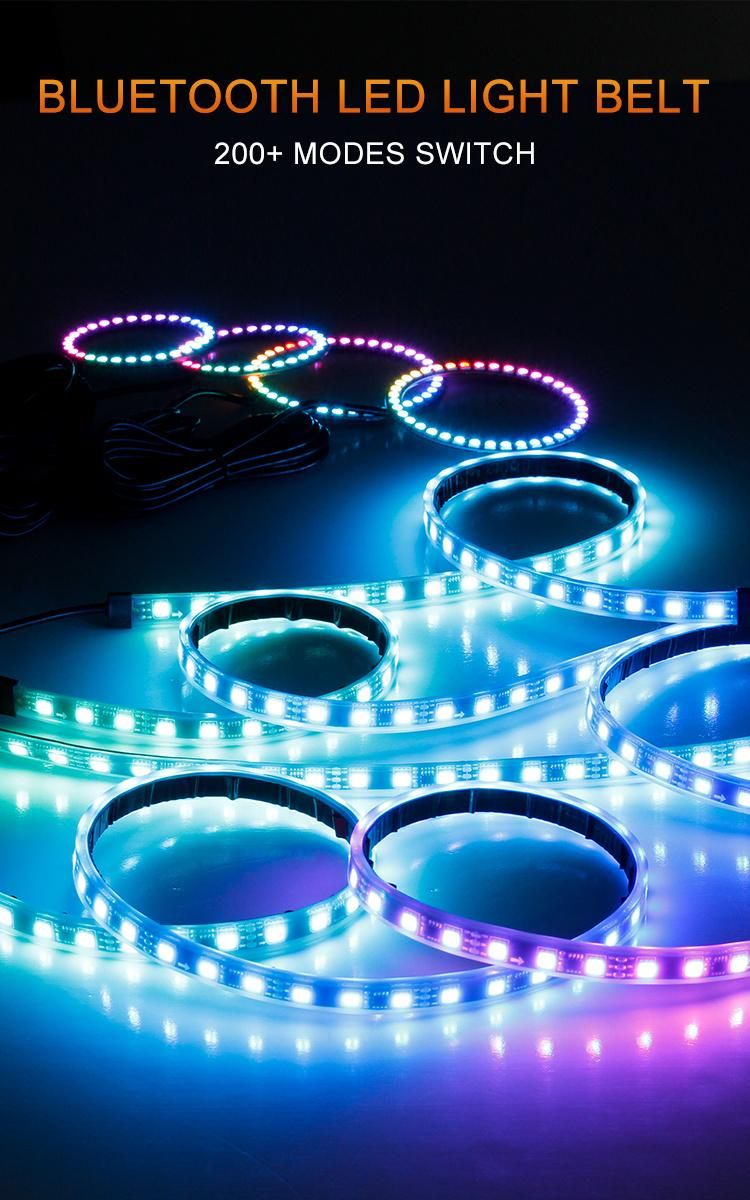 Customize 4PCS 3.3m WiFi LED Strip Light RGB Waterproof SMD 5050 DC12V RGB String Diode Flexible Ribbon WiFi Controller