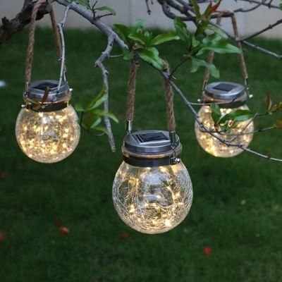 Solar LED Cracked Bottle Lamp String