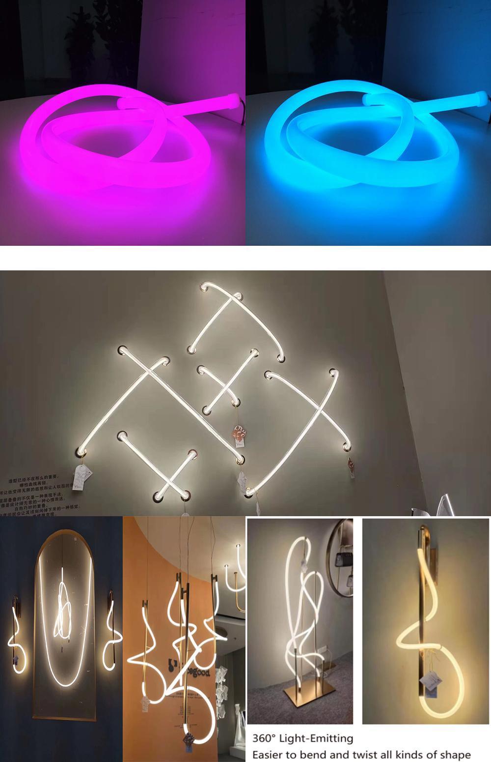 Newest IP65 Waterproof 360 Degrees RGB LED Neon Flexible Strip Light with Low MOQ