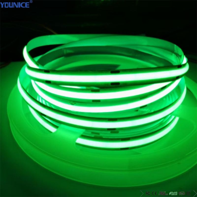 8W/M 8mm Width 320LEDs/M Ra90 DC12V LED Flexible COB Strip for Project