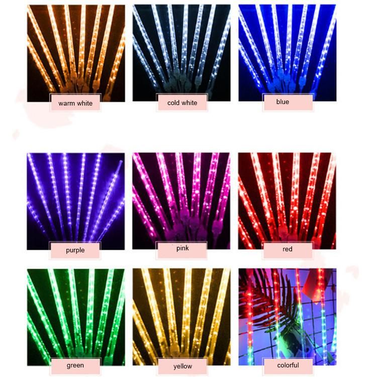 Outdoor LED Christmas Meteor Shower Lights