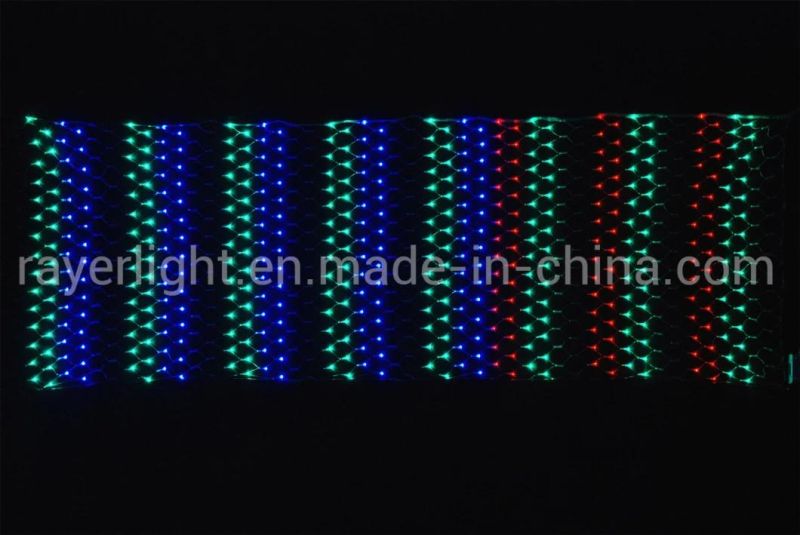 Multicolor Christmas Festival Garden Flashing Mesh Navidad LED with Chasing Effect LED Net Light