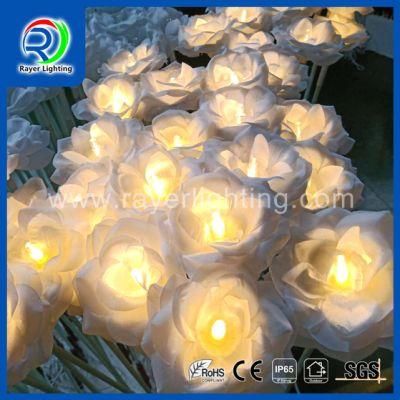 Outdoor Flower Garden Decoration Flower Light Ground Plug Series Rose Light