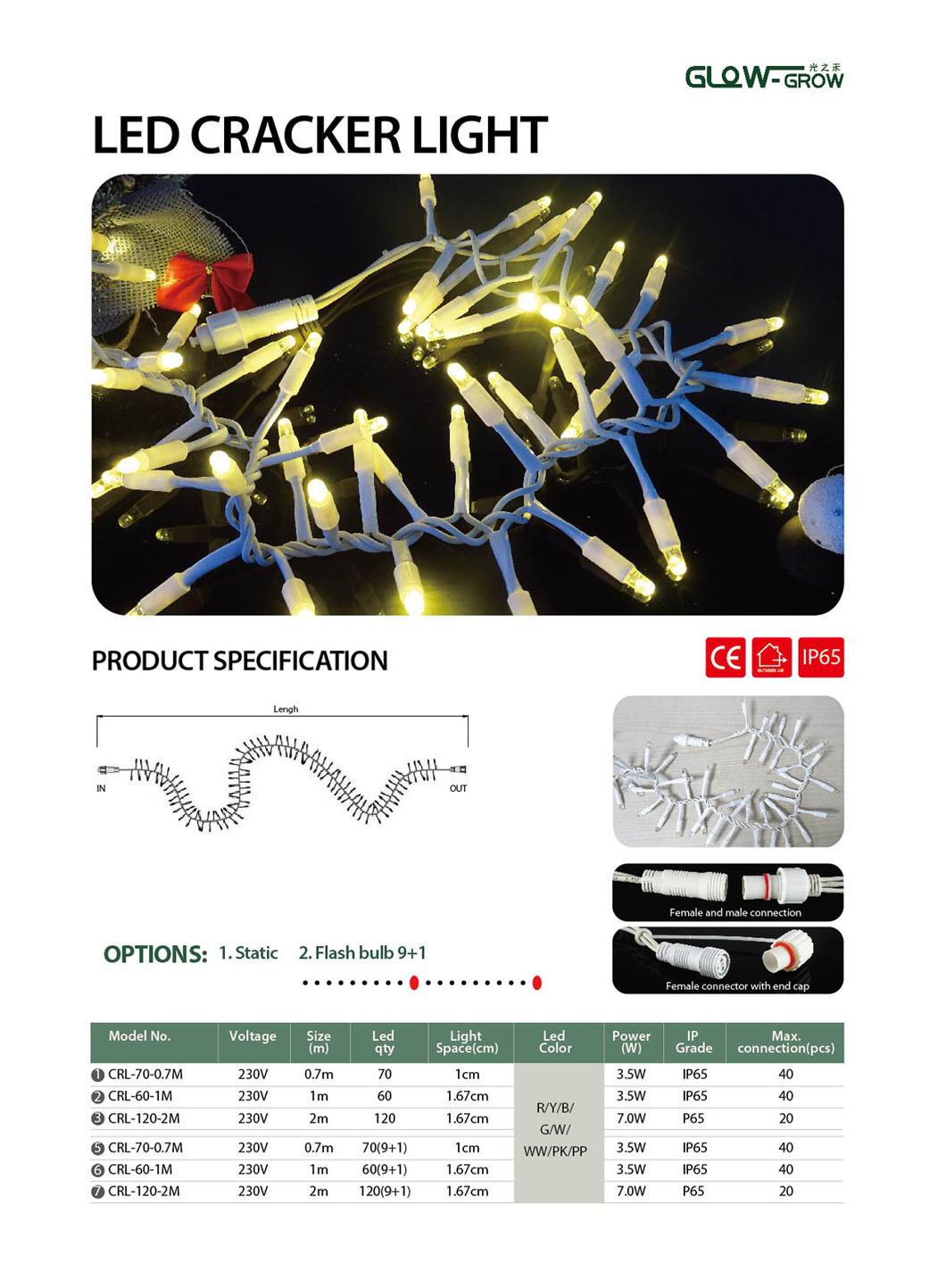 Manufacturer IP65 Christmas Light Chain Outdoor LED Cluster Light for Holiday Party Christmas Tree Decoration