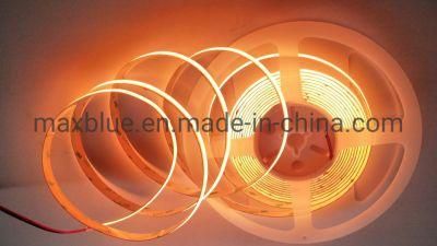 Amber Yellow Extra Warm White Dotless COB LED Strip Light