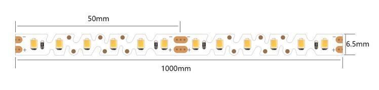 24V LED Strip Lights S Shape Bendable SMD 2835 Strip Light