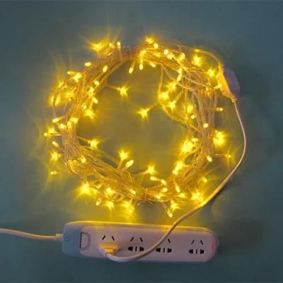 220V PVC Wire Non-Connect Christmas Decor String LED Light