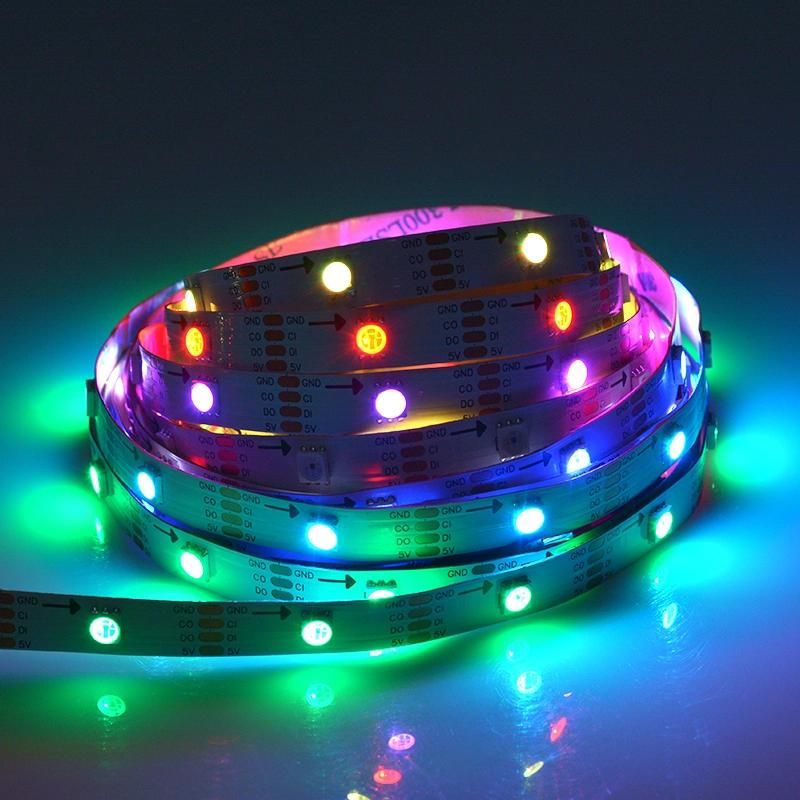 DC5V 30pixel/M DMX512 Full Color HD107s LED Pixel Light Strip Light